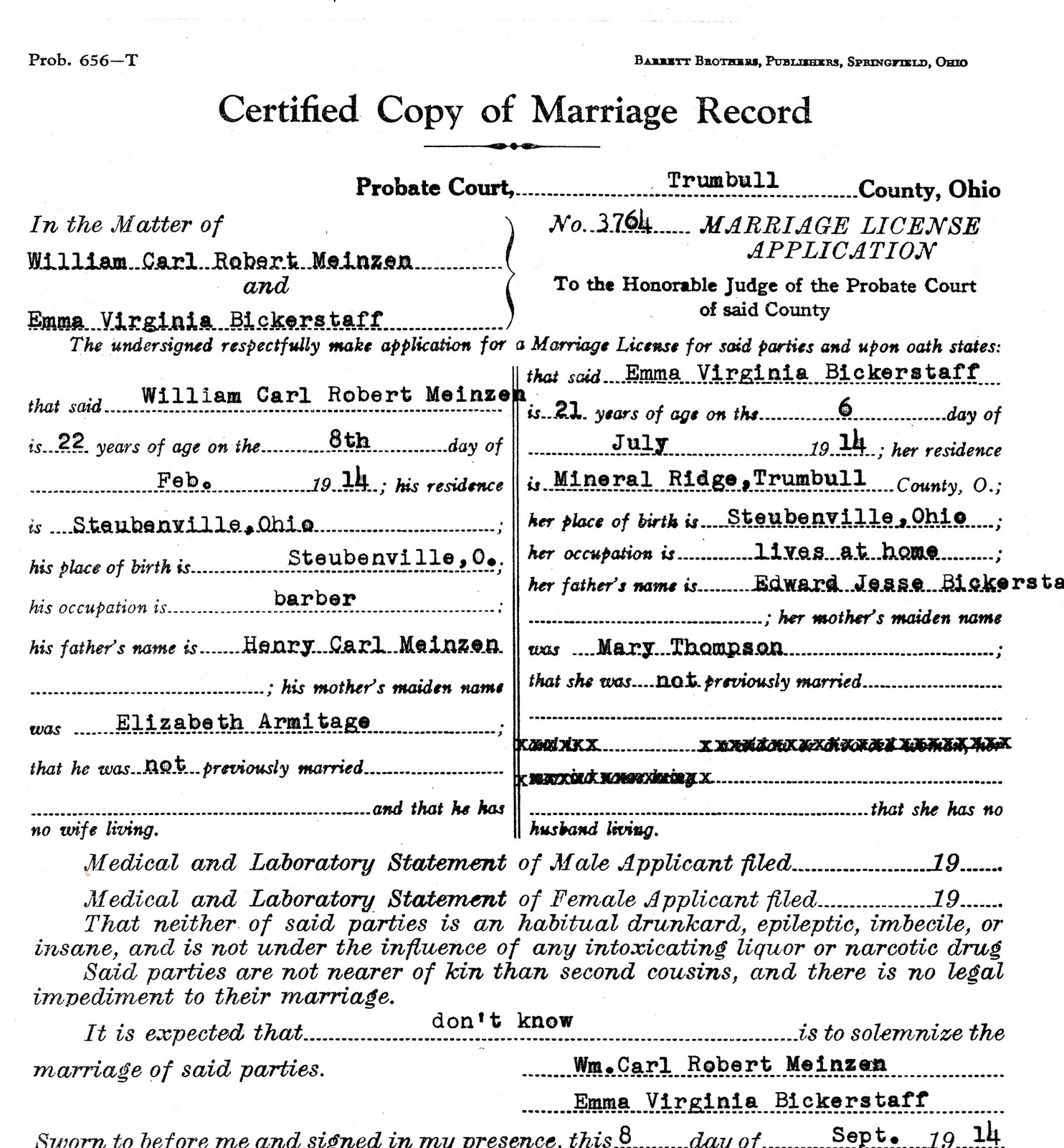 How to look up marriage records