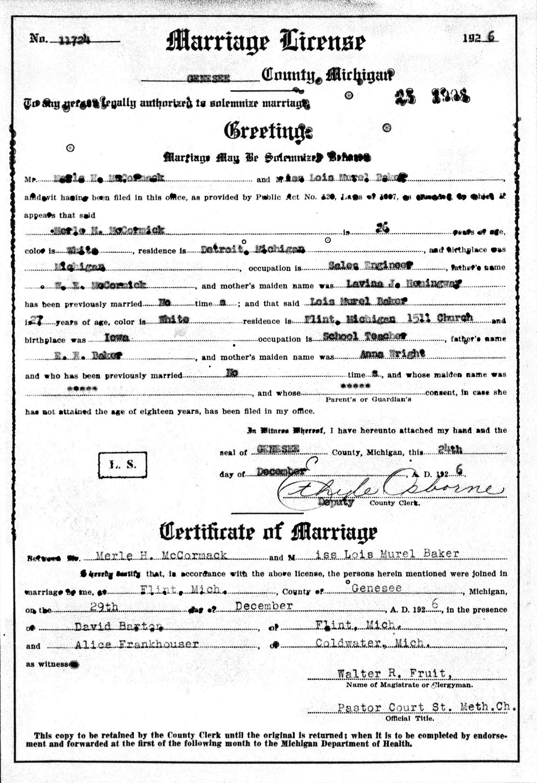 Find My Marriage License